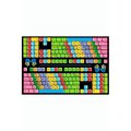 La Rug, Fun Rugs LA Rug FT-100 5178 Fun Time Keyboard- Multi-Color FT-100 5178